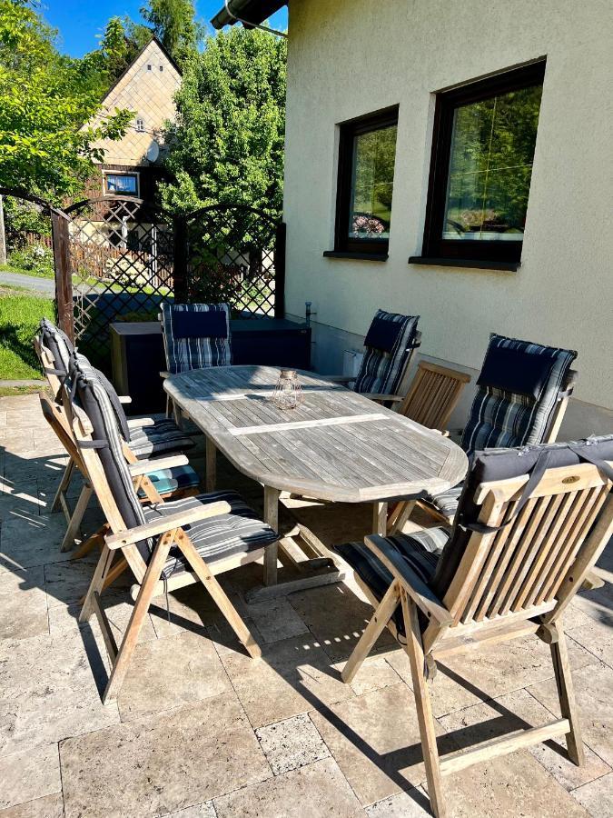 Luxus Ferienhaus Erzgebirge In Alleinlage Altenberg Bagian luar foto
