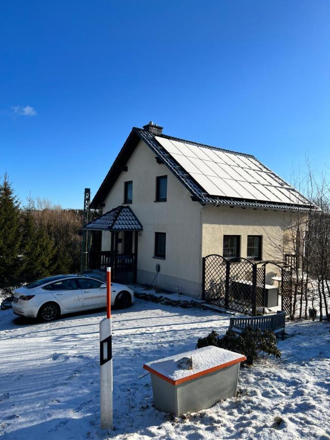 Luxus Ferienhaus Erzgebirge In Alleinlage Altenberg Bagian luar foto